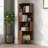 Cidalina Corner Bookcase Bookshelf Storage Cabinet Bamboo Display Shelf