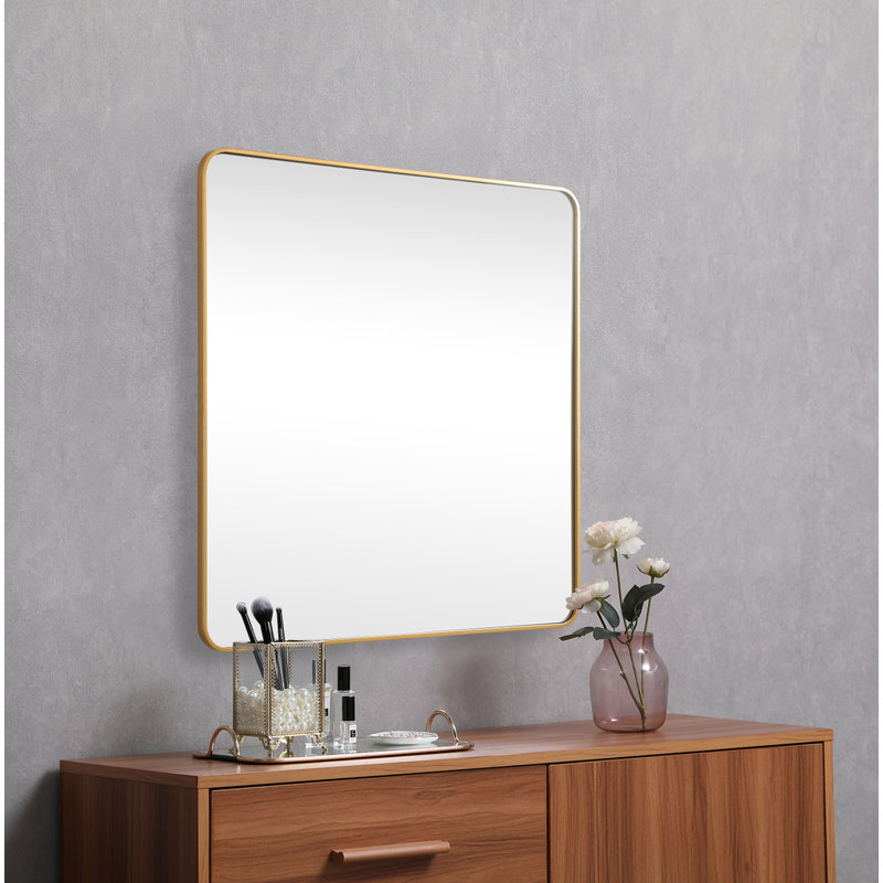 Miroir mural Marengo, 48 po x 48 po , Laiton