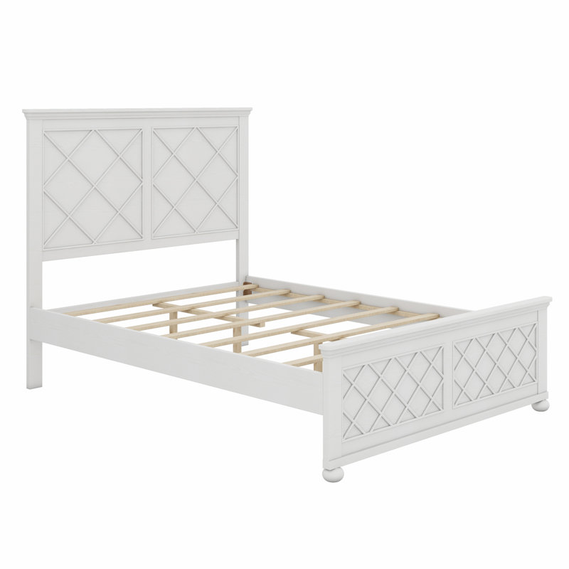 Base de lit en bois massif, Double 