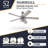 Marshall 52" Ceiling Fan with LED Light-54878036