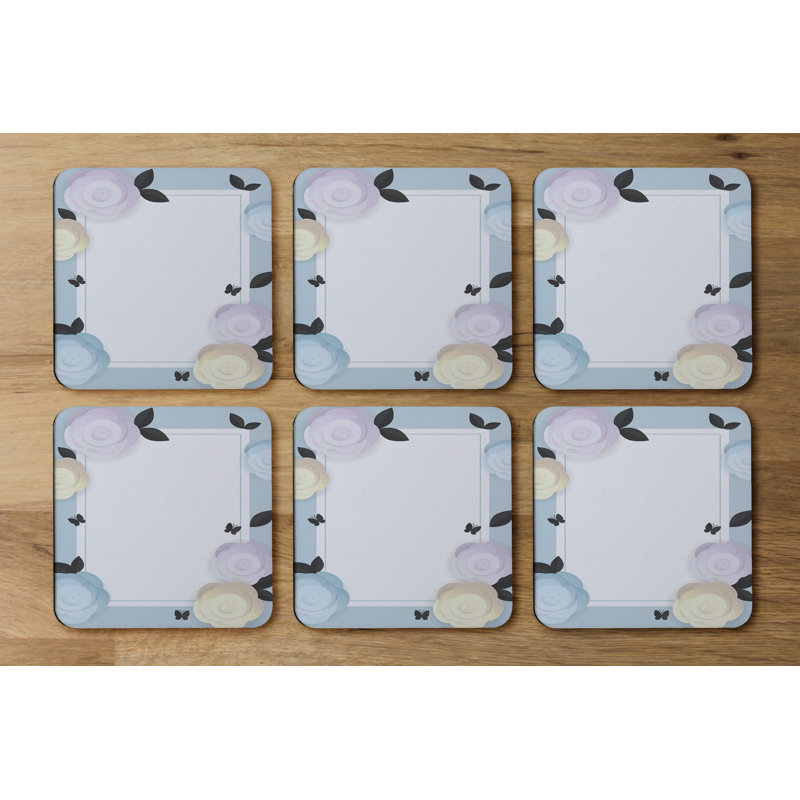Square 6 Piece Coaster Set