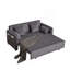 Canapé-lit ajustable 3-en-1 de 66 pouces avec lit escamotable 4 po et poches latérales Canapé-lit convertible en velours côtelé pour salon-136985897
