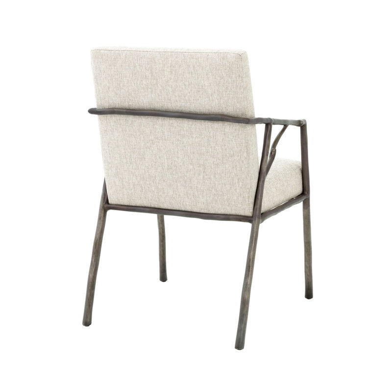 Antico Upholstered Arm Chair, Beige