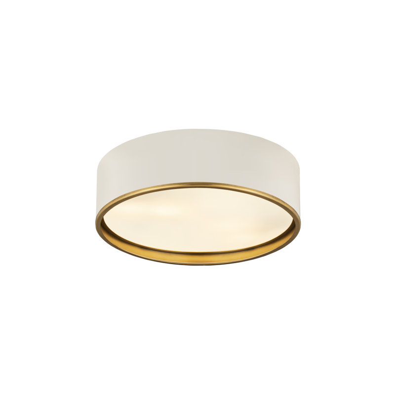 Branston Flush Mount, White