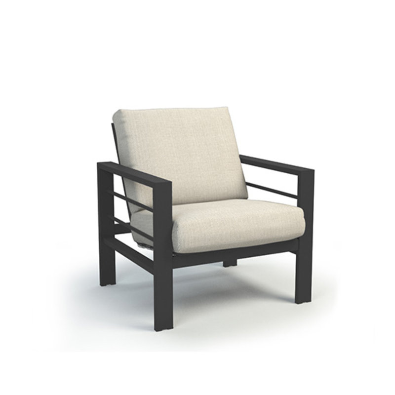 Sutton Chat Chair With Cushion, Solve Linen, Carbon