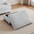 Ermia Modern Upholstered Faux Fur Square Ottoman-111687805
