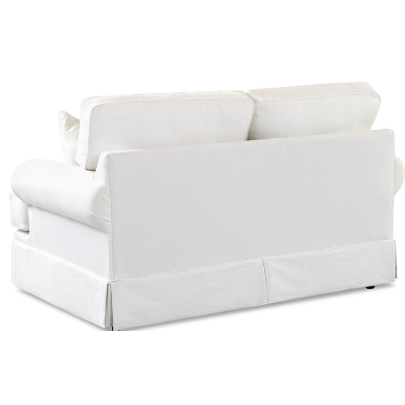 Causeuse à accoudoirs évasés 68 po, Tissu performance spa Vault