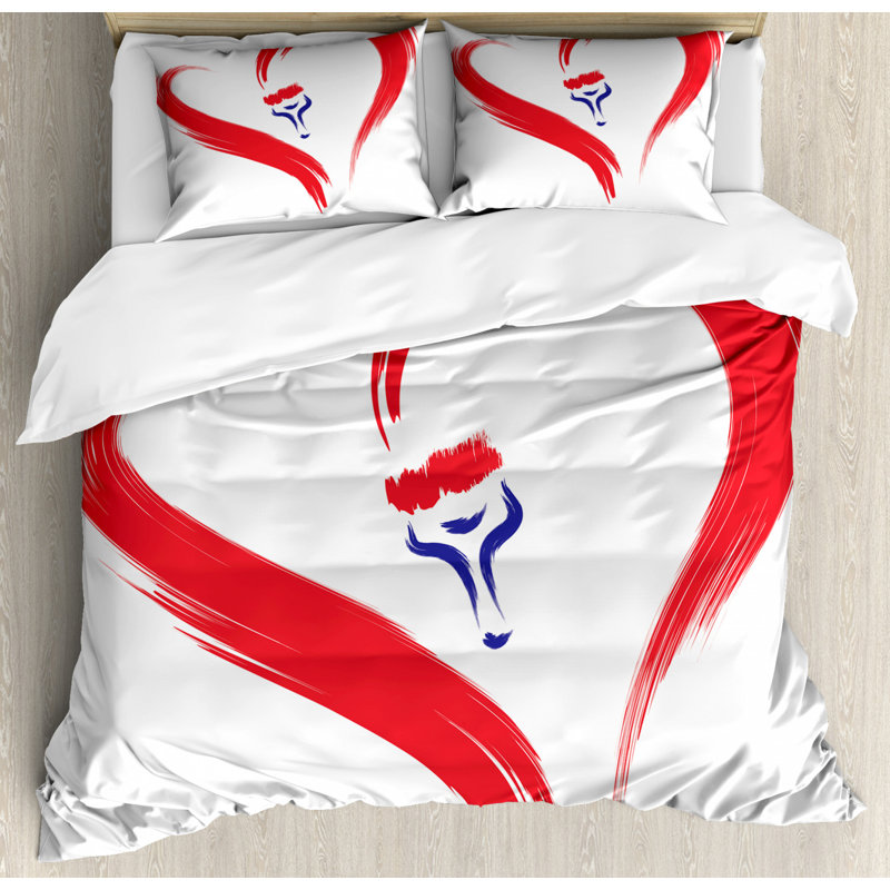Modern & Contemporary Polyester Duvet Cover, King Duvet Cover + 2 Shams