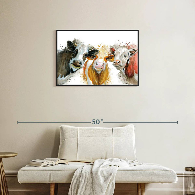 Livestock Cows Splash, 21" H x 31" W