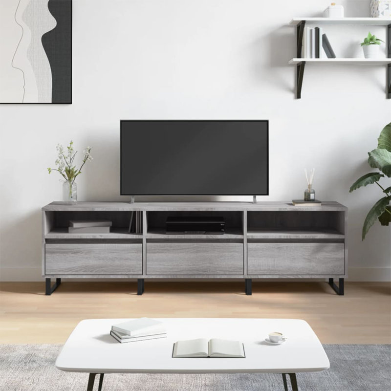 Mevlude TV Stand for TVs up to 65", Grey Sonoma