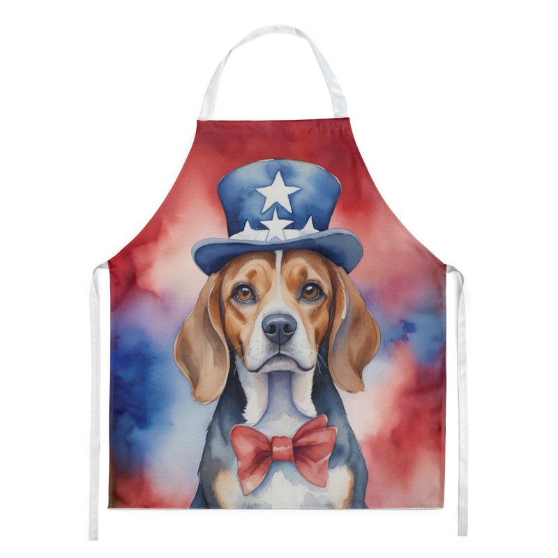 Patriotic American Apron, Beagle