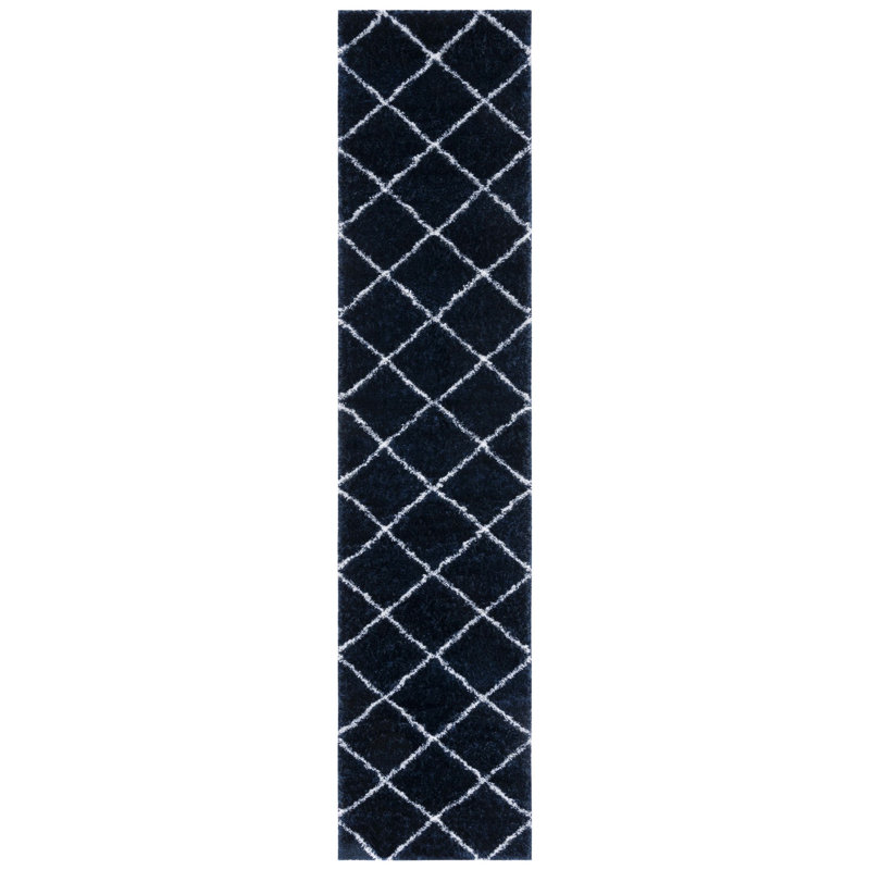Tahoe Shag Performance Geometric Rug, Runner 2' x 9'