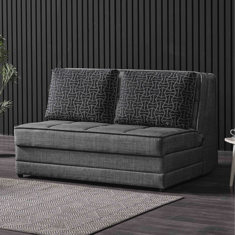Gris convertible avec rangement - idéal pour les salons dans les petites maisons, chenille de qualité, sièges confortables et appartements revêtus, appartements en dortoir, dinde en chenille, espace moderne