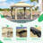 Outdoor 10'x10' Canopy Gazebo Kahaki, Metal Frame Canopy With Double Roofs, Heavy Duty Pavilion With Curtains And Nettings For Deck, Lawn And Backyard-115318494