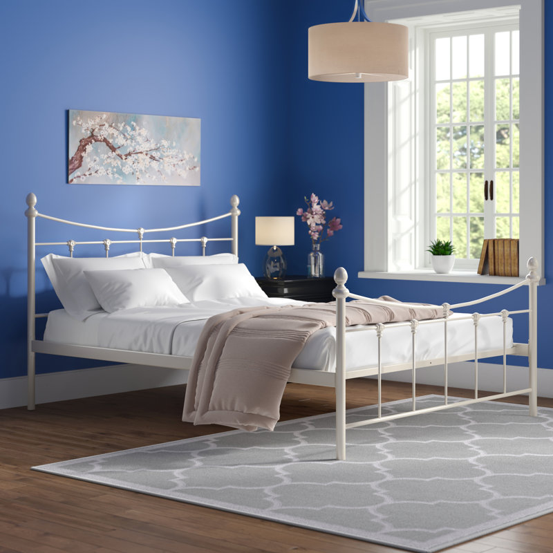 Marienville Bed, Double (4'6), Stone White, No Mattress