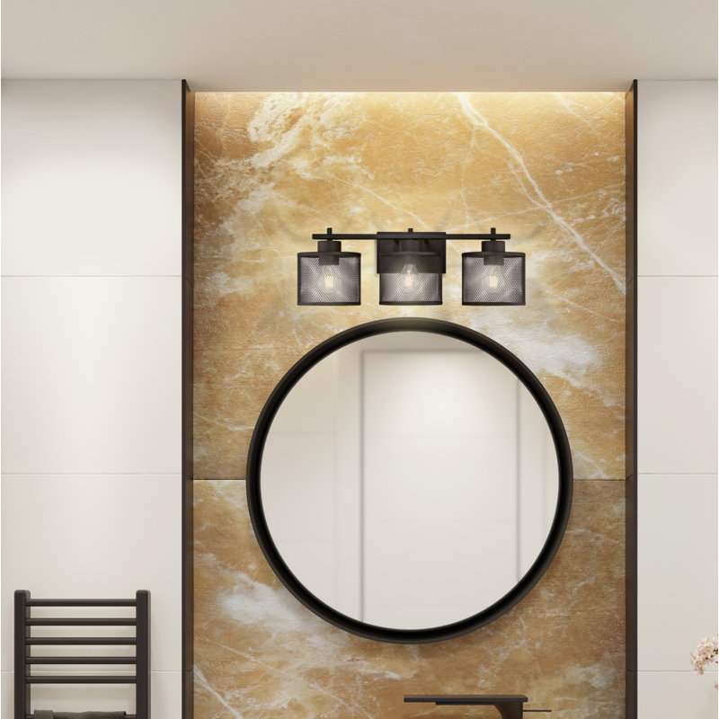 Applique murale à 3 lumières en bronze huilé Jarquis