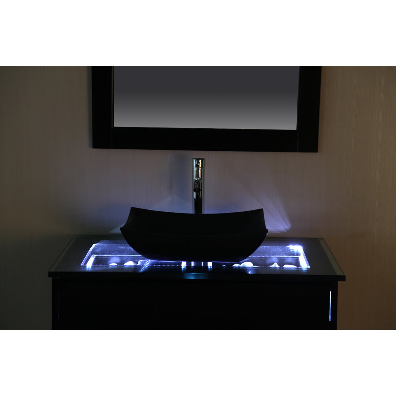 Ensemble de meuble-lavabo de salle de bain simple avec miroir 36 po Penton