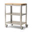 Cucina Culinarte Kitchen Cart with Maple Top