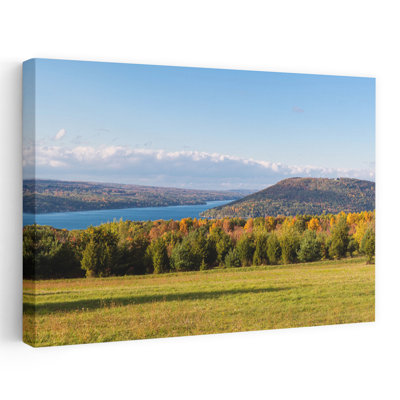 The Bluff On Keuka Lake In Autumn Finger Lakes New York State Usa Abstract Contemporary Landscape Nature Art