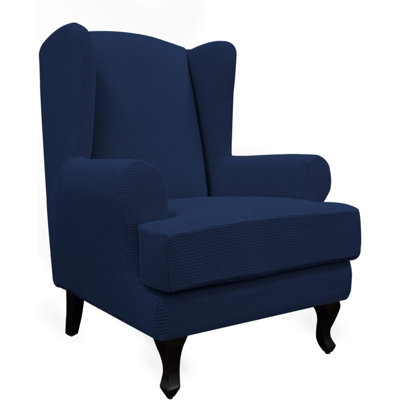Box Cushion Wingback Slipcover