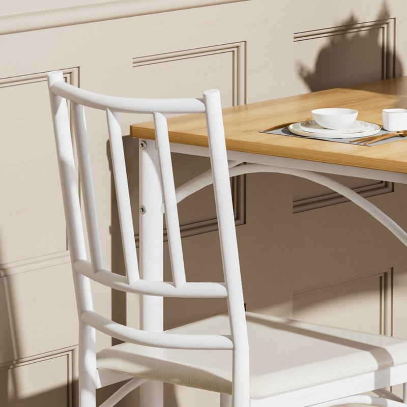 Ensemble table et chaises de salle à manger, table de bar avec 4 bancs, comptoir de cuisine avec chaises, style industriel pour la cuisine, le petit-déjeuner, le salon ou une salle de réception.