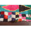 Tapis de couloir multicolore en laine noué à la main de conception unique 2 pi 9 po x 9 pi 5 po