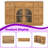 55.8'' Wide Buffet Storage Cabinet With 7 Drawers 2 Doors & Glass Accents-213927532