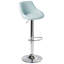 Swivel Upholstered Adjustable Height Bar Stool-1324496036