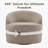 32.3" Wide Upholstered 360° Swivel Barrel Chair, No Assembly Required-1907442744-1905922297