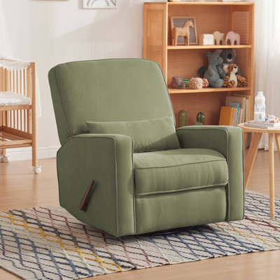 Tucker 33" Wide Modern Chenille Swivel Rocking Recliner