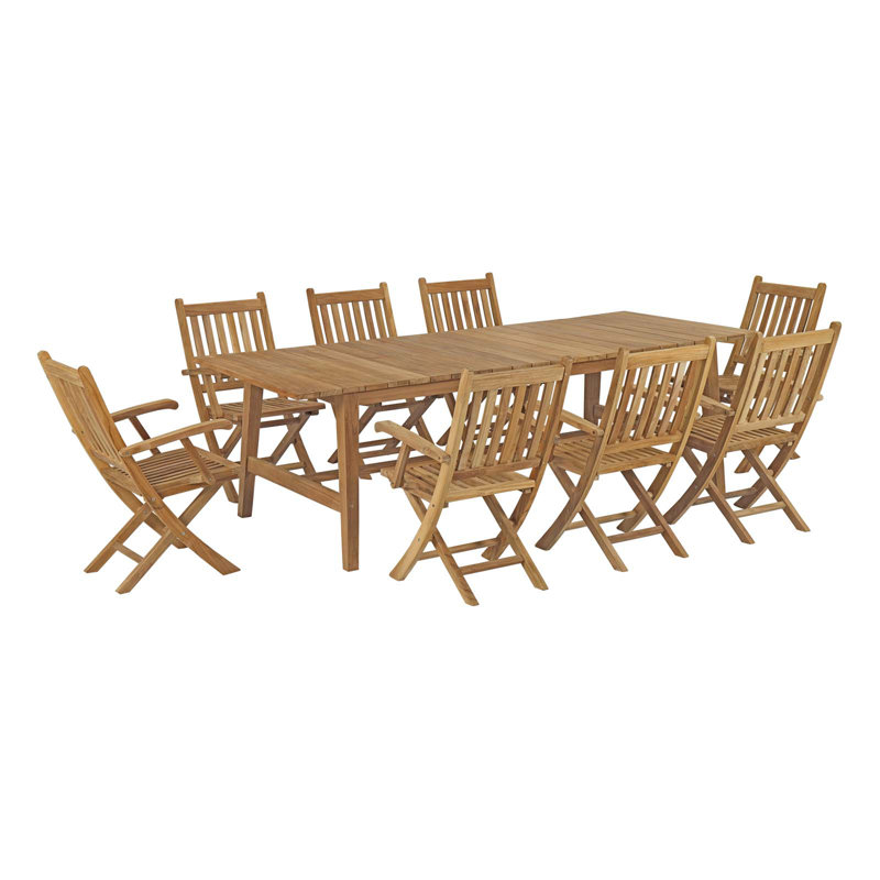 Ensemble repas d'extérieur 9 pièces Marina