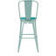 Tabouret à hauteur de comptoir toutes saisons avec siège en résine polyester Brinya-1772882661-1772882687