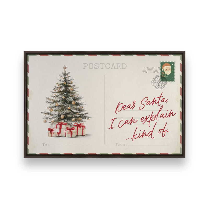 Impression sur toile, carte postale confession, H 20,75 po x l 30,75 po, Érable américain