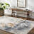 Rectangle Ewarton Abstract Machine Woven Polyester Area Rug in Orange/Blue-88077840