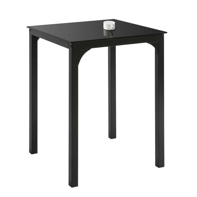 Obed Glass Top Metal Base Dining Table