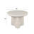 Joane Light Gray High Gloss End Table