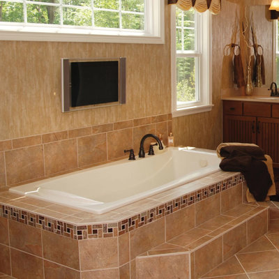 Charlotte 72'' x 36'' Soaking Acrylic Bathtub