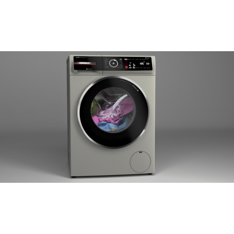 800 Series 2.4-Cu. Feet High Efficiency Stackable Steam Cycle Smart Front-Load Washer ( Pearl Steel ) ENERGY STAR