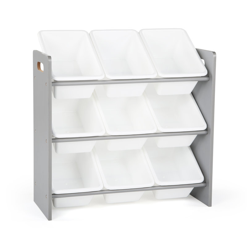 Nael Toy Organizer with Bins, Grey/White