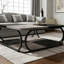 Square Central Cocktail Table With 2-Tier Shelves-1707537857