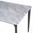 Glossy Rock Table With Black Legs,Sintered Stone Dining Table,Family Dining Table For 6-8 People