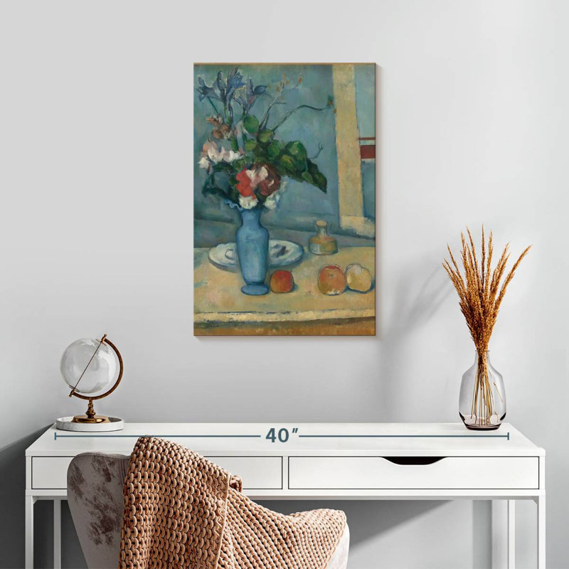 Harnek le vase bleu, H 24 po x l 16 po