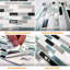 30cm x 15cm PVC Subway Wall Tile Sticker