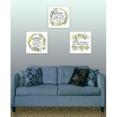 Trinx "Together Is Our Favorite Place To Be!" Framed Wall Art For Living Room, Wall Art Print For Home Decor, Bedroom Wall Art By Deb Strain
