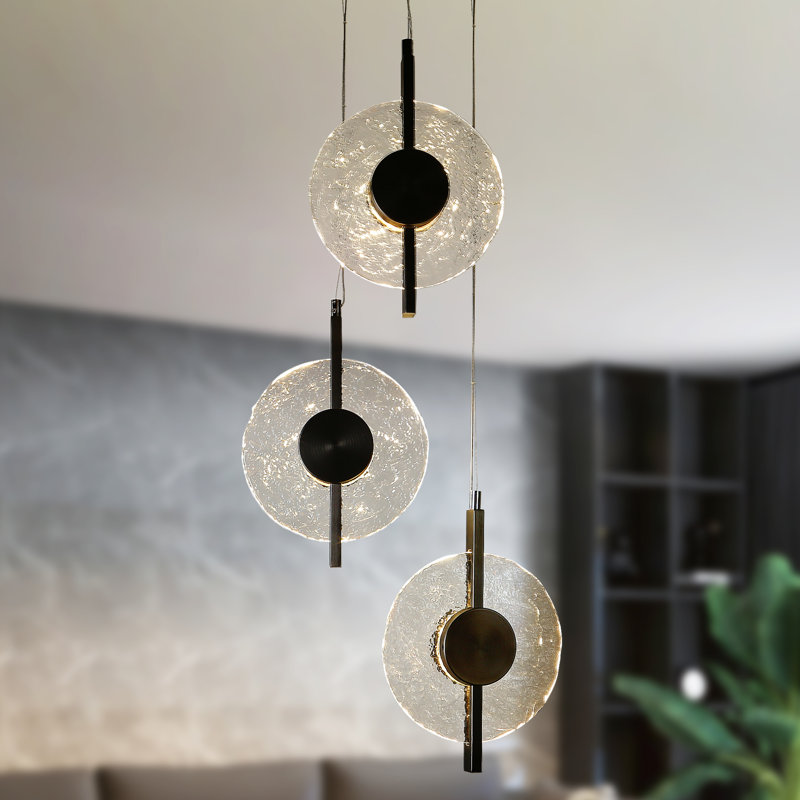Luminaire suspendu 3 lumières DEL Zeinab