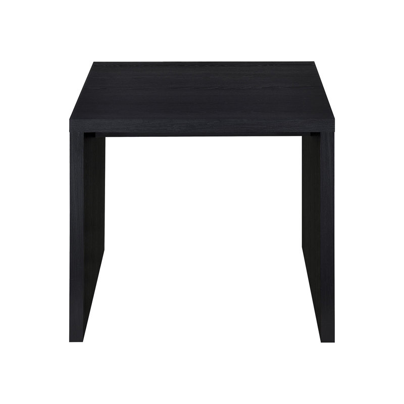 Square Engineered Wood End Table In Black