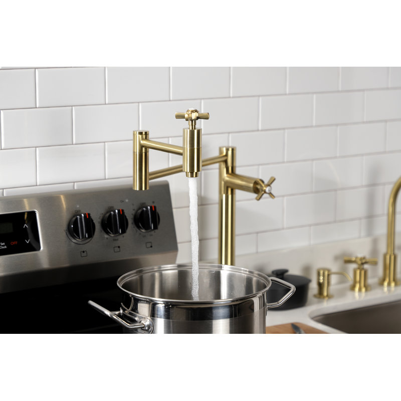 Robinet remplisseur Kingston, Laiton brossé