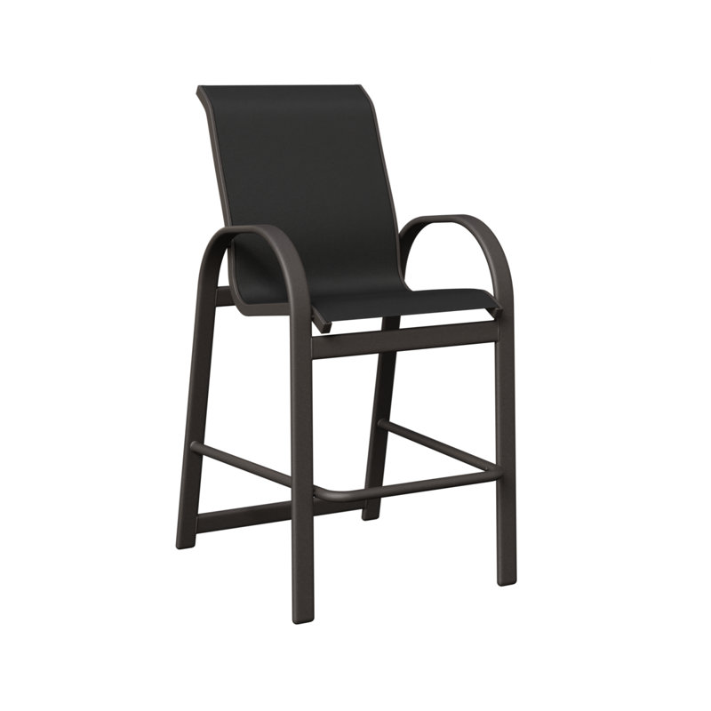 Fauteuil de bar berlinois Berlin Gardens, Graphite moucheté, Noir