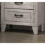 Table de chevet contemporaine en mélamine blanc délavé 1pc