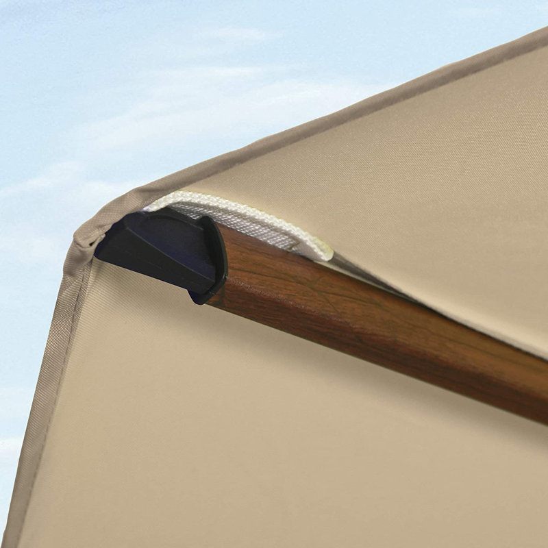 Parasol en porte-à-faux rectangulaire double 9 pi x 12 pi, Beige